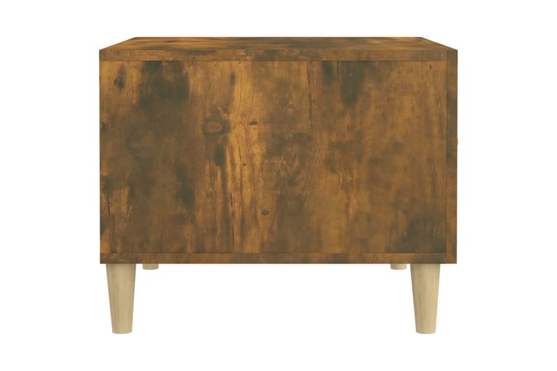 beBasic sofabord 50x50x40 cm konstrueret træ røget egetræsfarve - Brun - Lampebord - Bakkebord & små borde