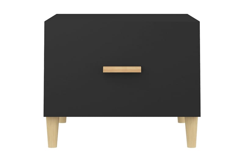 beBasic sofabord 50x50x40 cm konstrueret træ sort - Sort - Møbler - Borde - Aflastningsbord - Lampebord