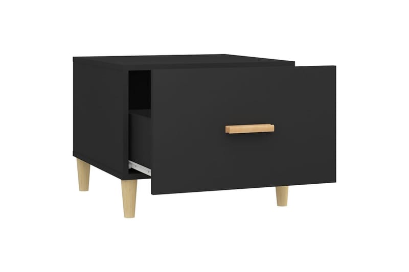 beBasic sofabord 50x50x40 cm konstrueret træ sort - Sort - Møbler - Borde - Aflastningsbord - Lampebord