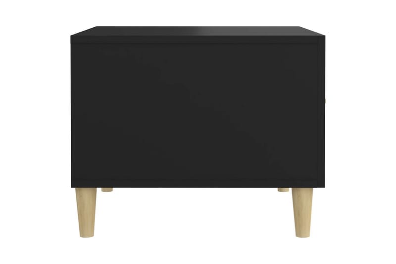 beBasic sofabord 50x50x40 cm konstrueret træ sort - Sort - Møbler - Borde - Aflastningsbord - Lampebord