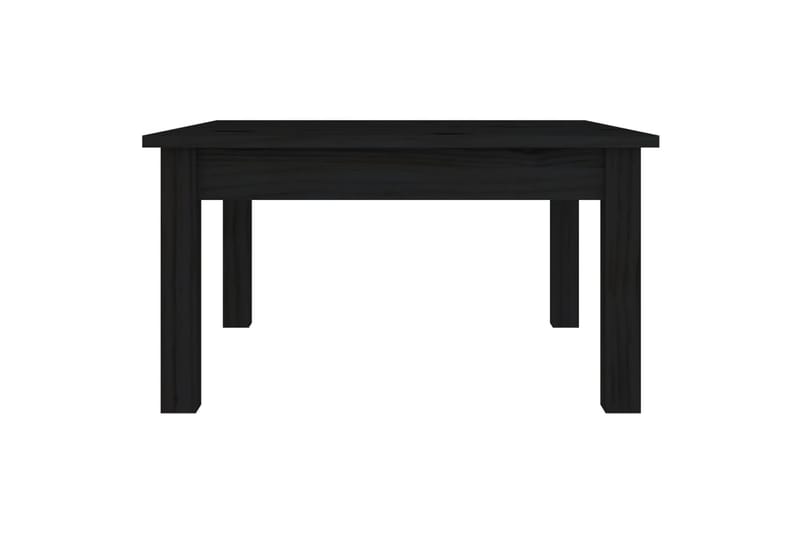 beBasic sofabord 55x55x30 cm massivt fyrretræ sort - Sort - Møbler - Borde - Aflastningsbord - Lampebord