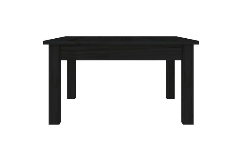beBasic sofabord 55x55x30 cm massivt fyrretræ sort - Sort - Møbler - Borde - Aflastningsbord - Lampebord