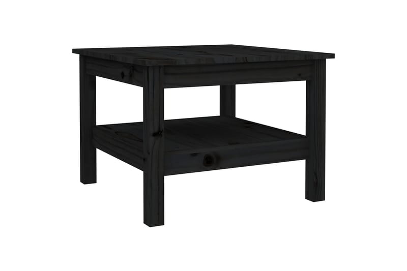 beBasic sofabord 55x55x40 cm massivt fyrretræ sort - Sort - Lampebord - Bakkebord & små borde