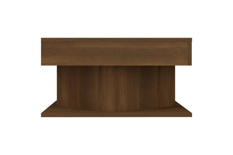 beBasic sofabord 57x57x30 cm konstrueret træ brun egetræsfarve - Brun - Møbler - Borde - Aflastningsbord - Lampebord