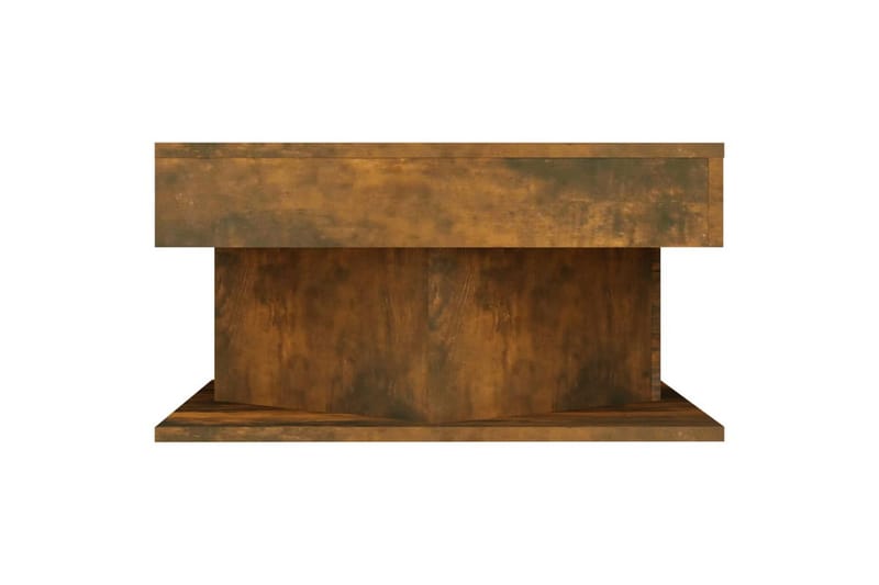beBasic sofabord 57x57x30 cm konstrueret træ røget egetræsfarve - Brun - Møbler - Borde - Aflastningsbord - Lampebord