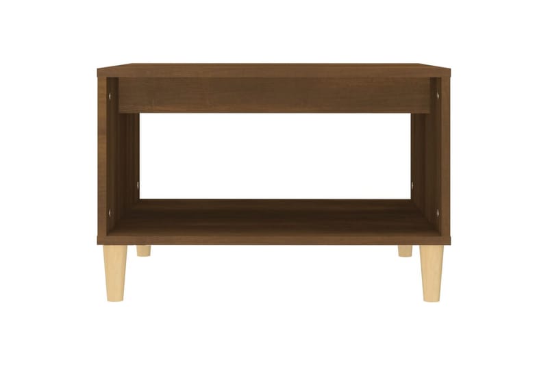 beBasic sofabord 60x40x50 cm konstrueret træ brun egetræsfarve - Brun - Møbler - Borde - Aflastningsbord - Lampebord