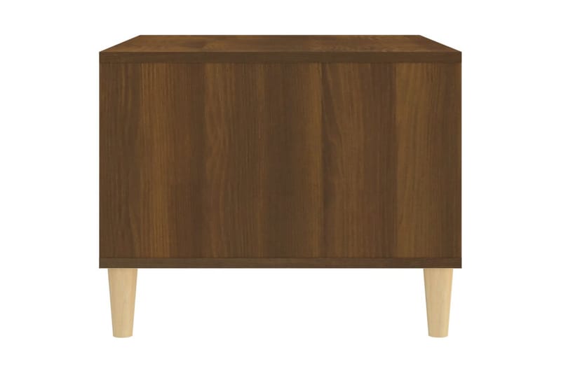 beBasic sofabord 60x40x50 cm konstrueret træ brun egetræsfarve - Brun - Møbler - Borde - Aflastningsbord - Lampebord