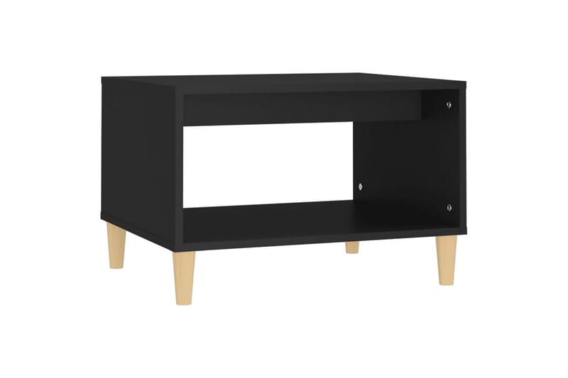beBasic sofabord 60x40x50 cm konstrueret træ sort - Sort - Lampebord - Bakkebord & små borde