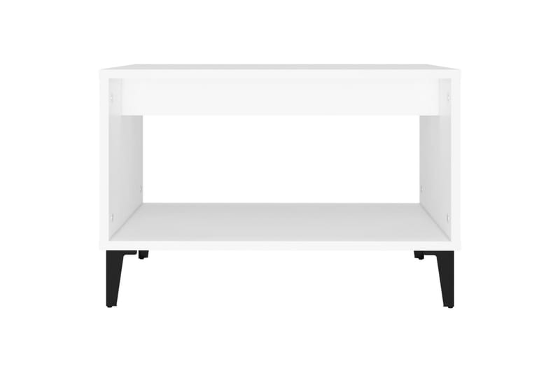 beBasic sofabord 60x50x40 cm konstrueret træ hvid - Hvid - Lampebord - Bakkebord & små borde