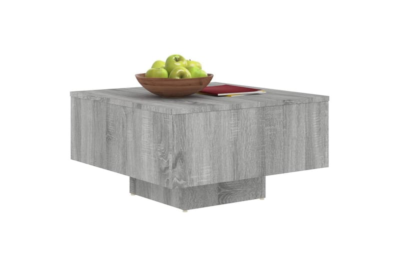 beBasic sofabord 60x60x31,5 cm konstrueret træ grå sonoma-eg - GrÃ¥ - Møbler - Borde - Aflastningsbord - Lampebord