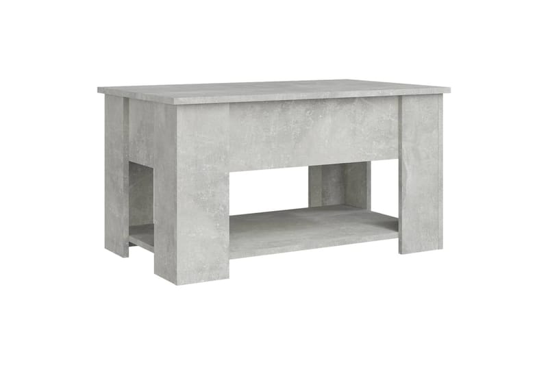 beBasic sofabord 79x49x41 cm konstrueret træ betongrå - GrÃ¥ - Møbler - Borde - Aflastningsbord - Lampebord