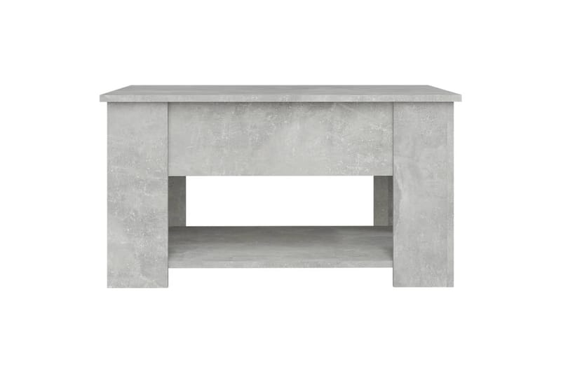 beBasic sofabord 79x49x41 cm konstrueret træ betongrå - GrÃ¥ - Møbler - Borde - Aflastningsbord - Lampebord