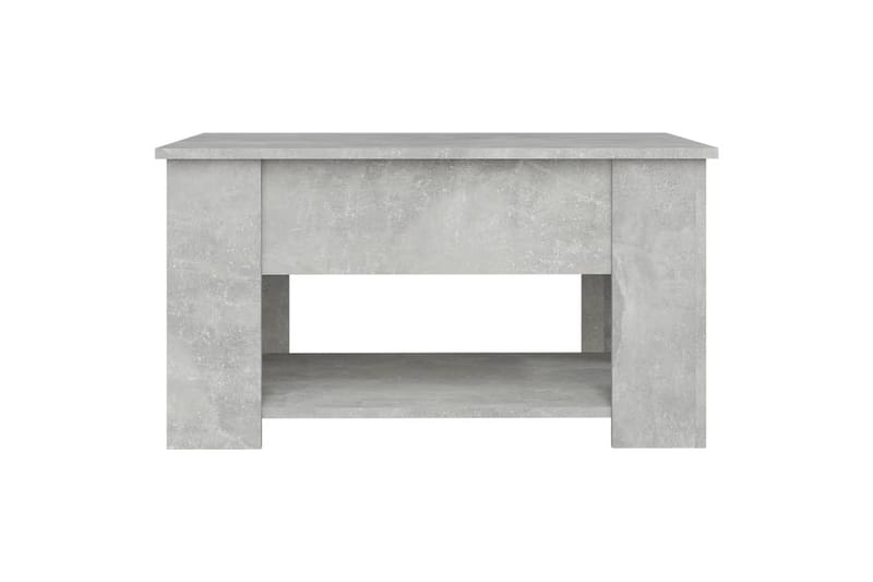 beBasic sofabord 79x49x41 cm konstrueret træ betongrå - GrÃ¥ - Lampebord - Bakkebord & små borde