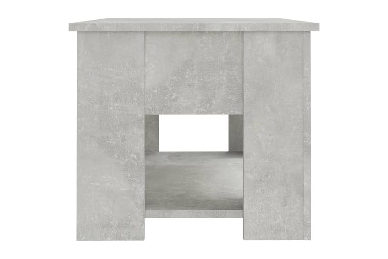 beBasic sofabord 79x49x41 cm konstrueret træ betongrå - GrÃ¥ - Møbler - Borde - Aflastningsbord - Lampebord
