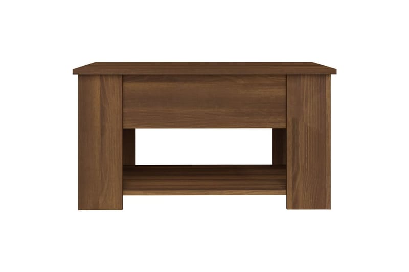 beBasic sofabord 79x49x41 cm konstrueret træ brun egetræsfarve - Brun - Møbler - Borde - Aflastningsbord - Lampebord
