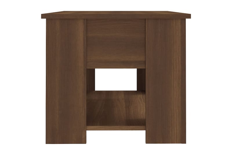 beBasic sofabord 79x49x41 cm konstrueret træ brun egetræsfarve - Brun - Møbler - Borde - Aflastningsbord - Lampebord