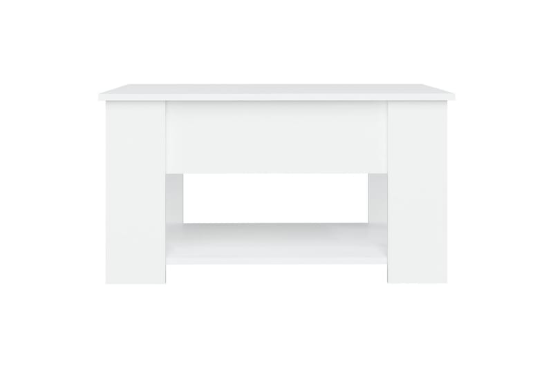 beBasic sofabord 79x49x41 cm konstrueret træ hvid - Hvid - Lampebord - Bakkebord & små borde