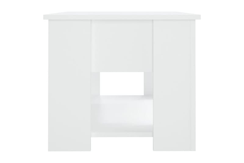 beBasic sofabord 79x49x41 cm konstrueret træ hvid - Hvid - Møbler - Borde - Aflastningsbord - Lampebord