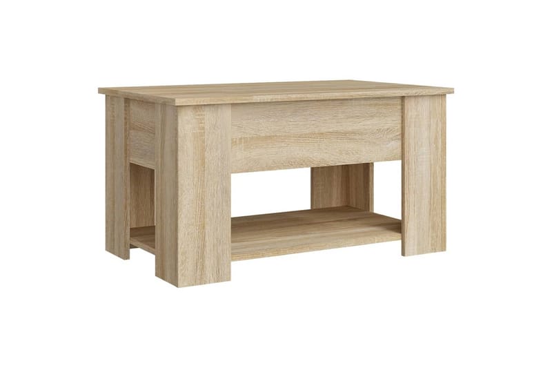 beBasic sofabord 79x49x41 cm konstrueret træ sonoma-eg - Brun - Lampebord - Bakkebord & små borde