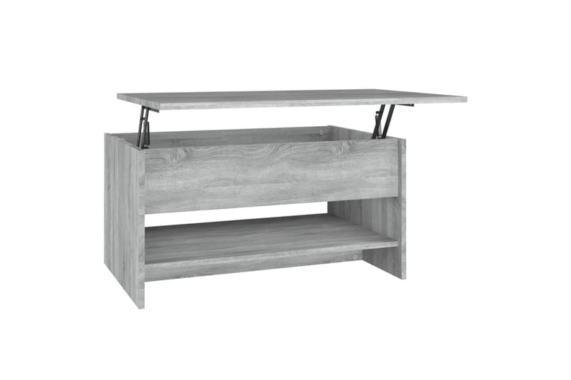 beBasic sofabord 80x50x40 cm konstrueret træ grå sonoma-eg - GrÃ¥ - Lampebord - Bakkebord & små borde
