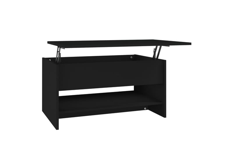 beBasic sofabord 80x50x40 cm konstrueret træ sort - Sort - Møbler - Borde - Aflastningsbord - Lampebord