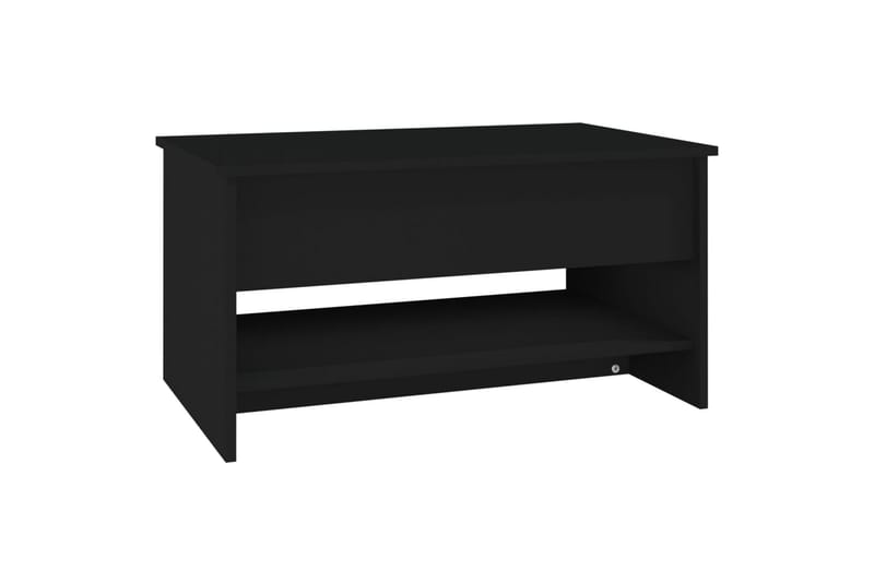 beBasic sofabord 80x50x40 cm konstrueret træ sort - Sort - Møbler - Borde - Aflastningsbord - Lampebord