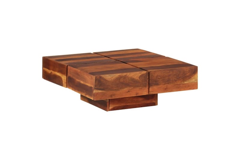 beBasic sofabord 80x80x30 cm massivt akacietræ - Brun - Lampebord - Bakkebord & små borde