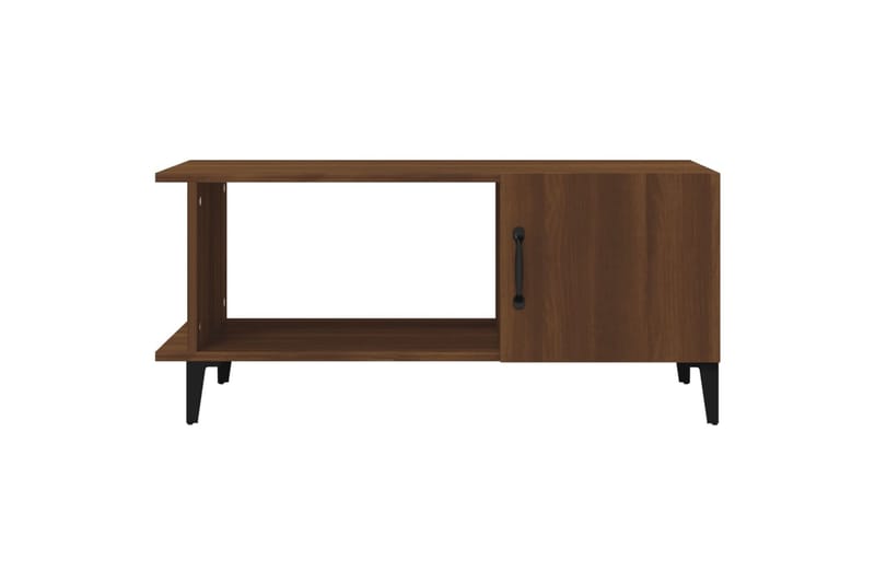 beBasic sofabord 90x50x40 cm konstrueret træ brun egetræsfarve - Brun - Møbler - Borde - Aflastningsbord - Lampebord