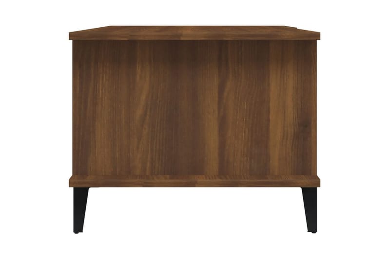 beBasic sofabord 90x50x40 cm konstrueret træ brun egetræsfarve - Brun - Møbler - Borde - Aflastningsbord - Lampebord