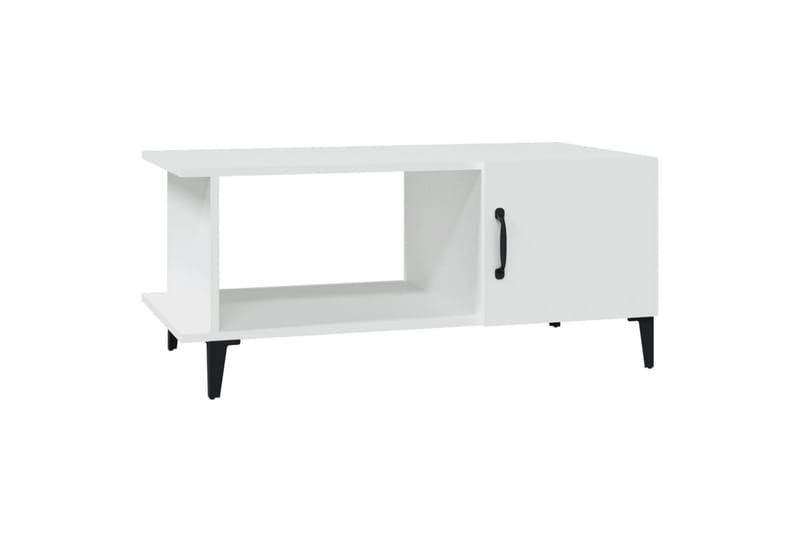 beBasic sofabord 90x50x40 cm konstrueret træ hvid - Hvid - Lampebord - Bakkebord & små borde