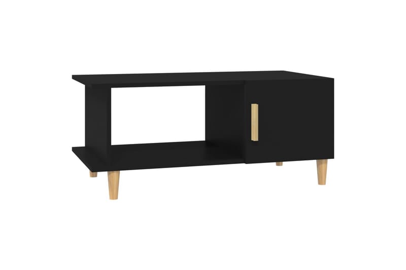 beBasic sofabord 90x50x40 cm konstrueret træ sort - Sort - Møbler - Borde - Aflastningsbord - Lampebord