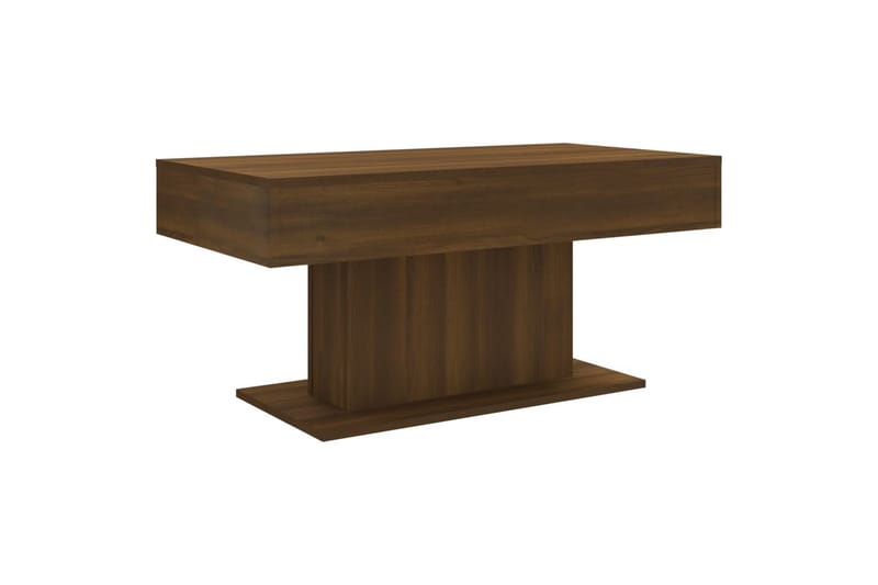 beBasic sofabord 96x50x45 cm konstrueret træ brun egetræsfarve - Brun - Lampebord - Bakkebord & små borde