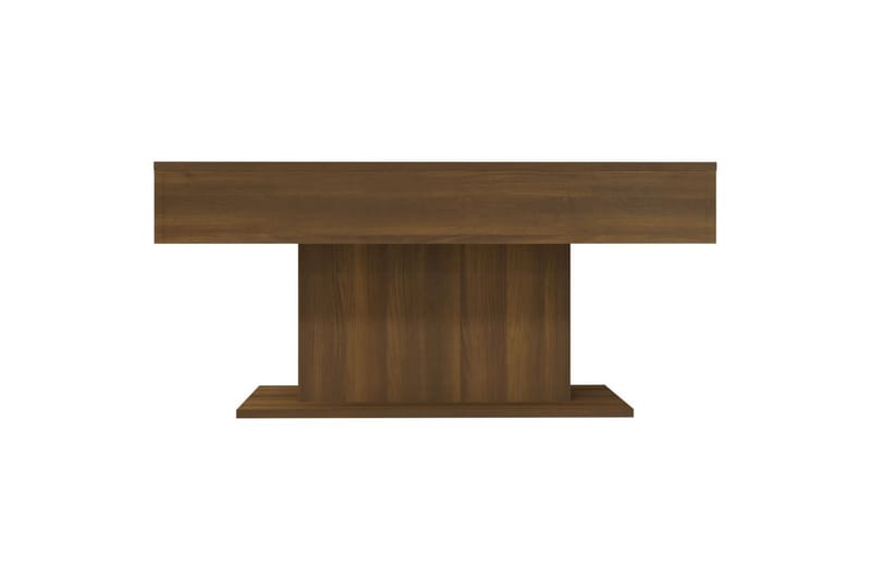 beBasic sofabord 96x50x45 cm konstrueret træ brun egetræsfarve - Brun - Møbler - Borde - Aflastningsbord - Lampebord