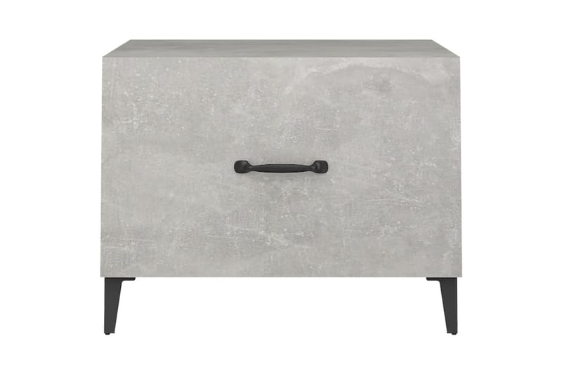 beBasic sofabord med metalben 2 stk. 50x50x40 cm betongrå - GrÃ¥ - Lampebord - Bakkebord & små borde