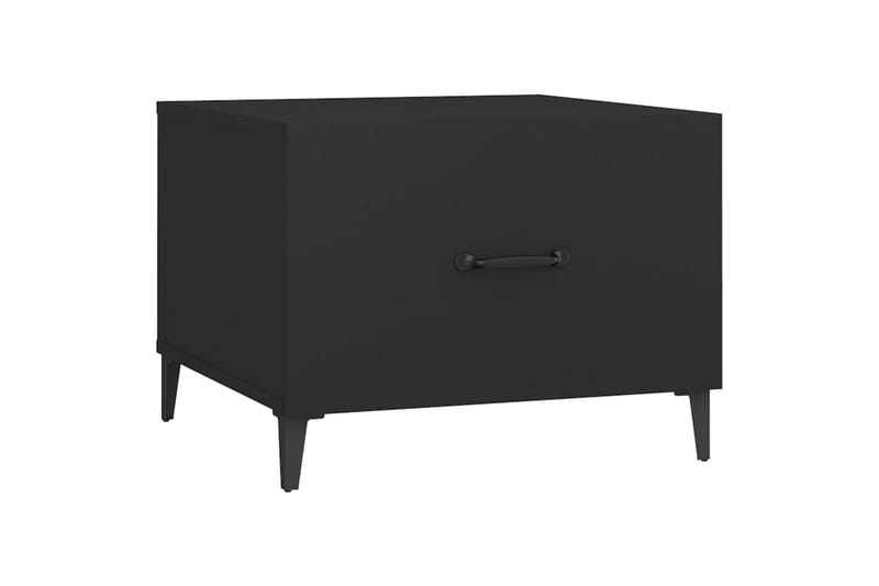beBasic sofabord med metalben 2 stk. 50x50x40 cm sort - Sort - Møbler - Borde - Aflastningsbord - Lampebord