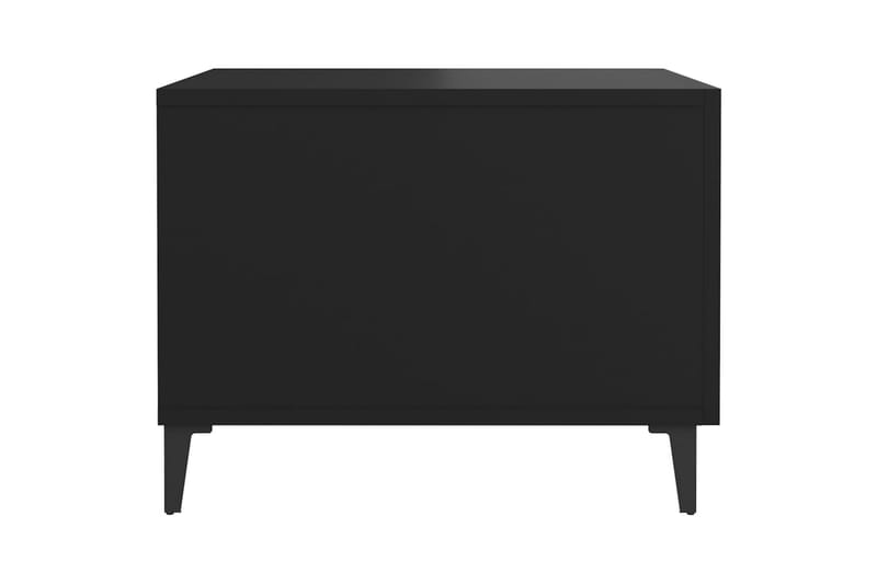 beBasic sofabord med metalben 2 stk. 50x50x40 cm sort - Sort - Lampebord - Bakkebord & små borde