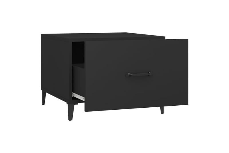 beBasic sofabord med metalben 2 stk. 50x50x40 cm sort - Sort - Møbler - Borde - Aflastningsbord - Lampebord