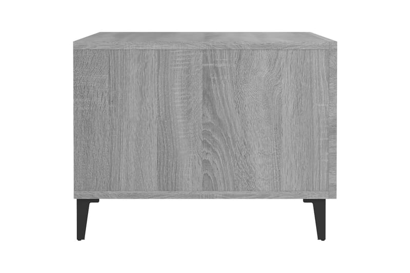 beBasic sofabord med metalben 50x50x40 cm grå sonoma-eg - GrÃ¥ - Lampebord - Bakkebord & små borde