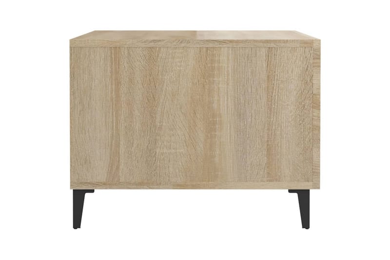 beBasic sofabord med metalben 50x50x40 cm sonoma-eg - Brun - Lampebord - Bakkebord & små borde