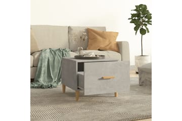 beBasic sofaborde 2 stk. 50x50x40 cm konstrueret træ betongrå - GrÃ¥ - Møbler - Borde - Aflastningsbord - Lampebord
