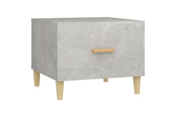 beBasic sofaborde 2 stk. 50x50x40 cm konstrueret træ betongrå - GrÃ¥ - Møbler - Borde - Aflastningsbord - Lampebord