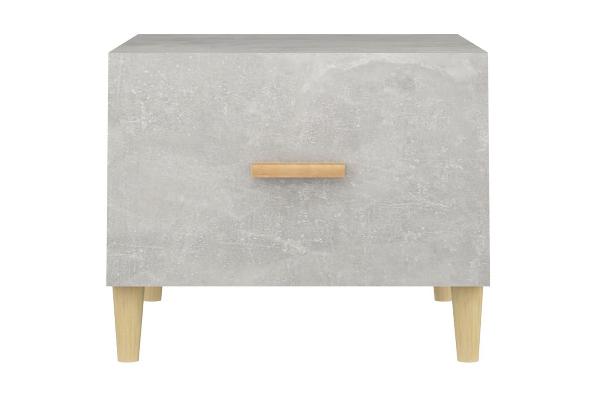 beBasic sofaborde 2 stk. 50x50x40 cm konstrueret træ betongrå - GrÃ¥ - Møbler - Borde - Aflastningsbord - Lampebord