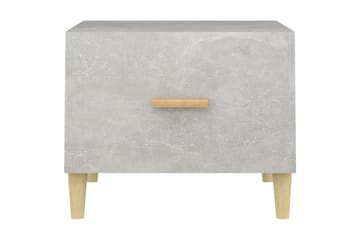 beBasic sofaborde 2 stk. 50x50x40 cm konstrueret træ betongrå - GrÃ¥ - Møbler - Borde - Aflastningsbord - Lampebord