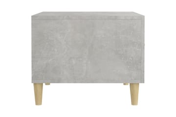 beBasic sofaborde 2 stk. 50x50x40 cm konstrueret træ betongrå - GrÃ¥ - Møbler - Borde - Aflastningsbord - Lampebord
