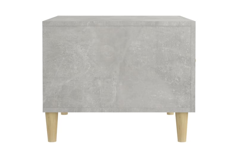 beBasic sofaborde 2 stk. 50x50x40 cm konstrueret træ betongrå - GrÃ¥ - Møbler - Borde - Aflastningsbord - Lampebord