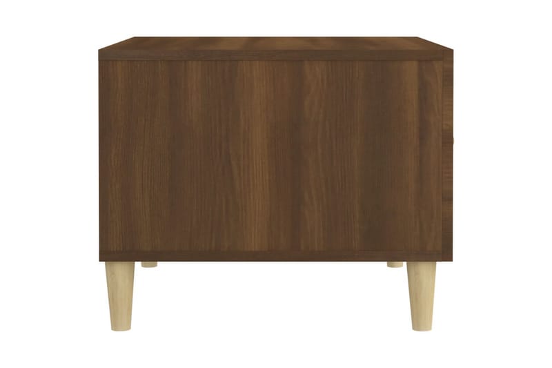beBasic sofaborde 2 stk. 50x50x40 cm konstrueret træ brun egetræsfarve - Brun - Møbler - Borde - Aflastningsbord - Lampebord