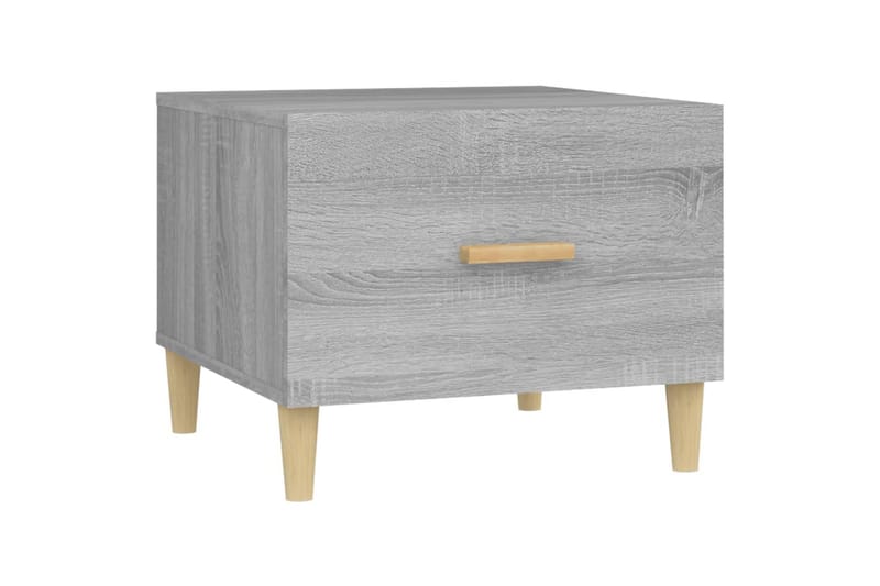 beBasic sofaborde 2 stk. 50x50x40 cm konstrueret træ grå sonoma-eg - GrÃ¥ - Møbler - Borde - Aflastningsbord - Lampebord