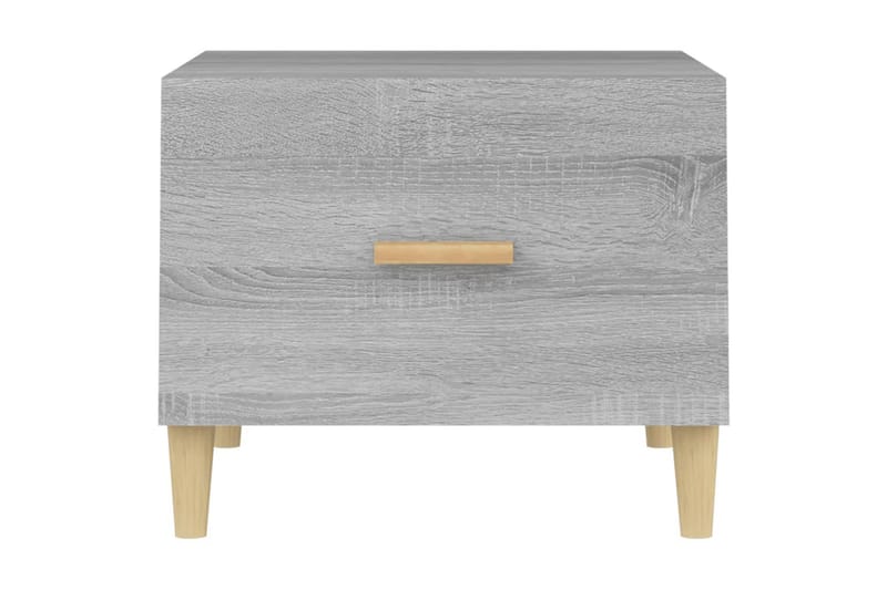 beBasic sofaborde 2 stk. 50x50x40 cm konstrueret træ grå sonoma-eg - GrÃ¥ - Møbler - Borde - Aflastningsbord - Lampebord