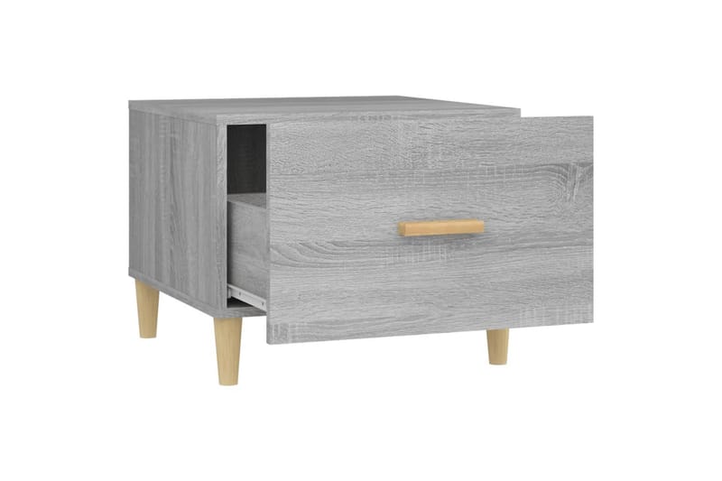 beBasic sofaborde 2 stk. 50x50x40 cm konstrueret træ grå sonoma-eg - GrÃ¥ - Møbler - Borde - Aflastningsbord - Lampebord