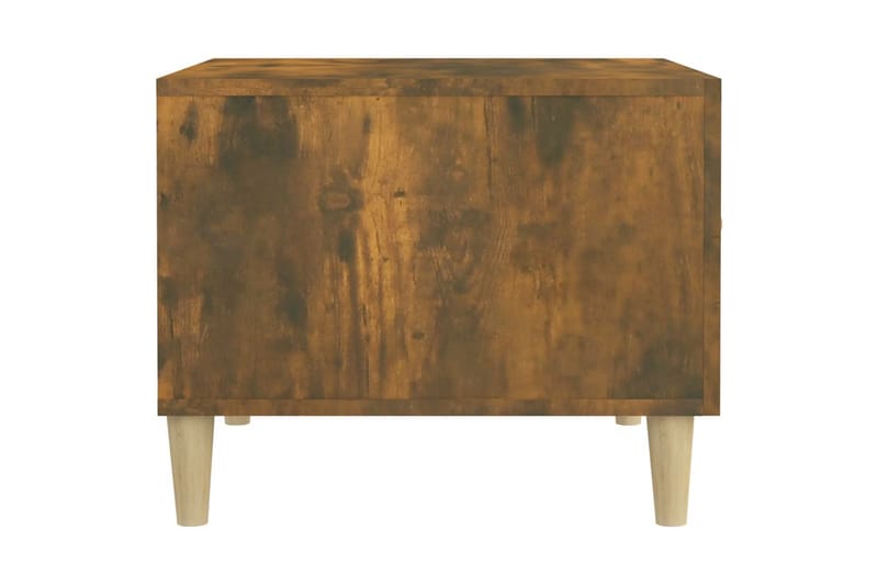 beBasic sofaborde 2 stk. 50x50x40 cm konstrueret træ røget egetræsfarve - Brun - Møbler - Borde - Aflastningsbord - Lampebord